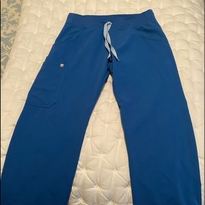 Figs Royal Blue Kade Petite XS Cargo scrub pants